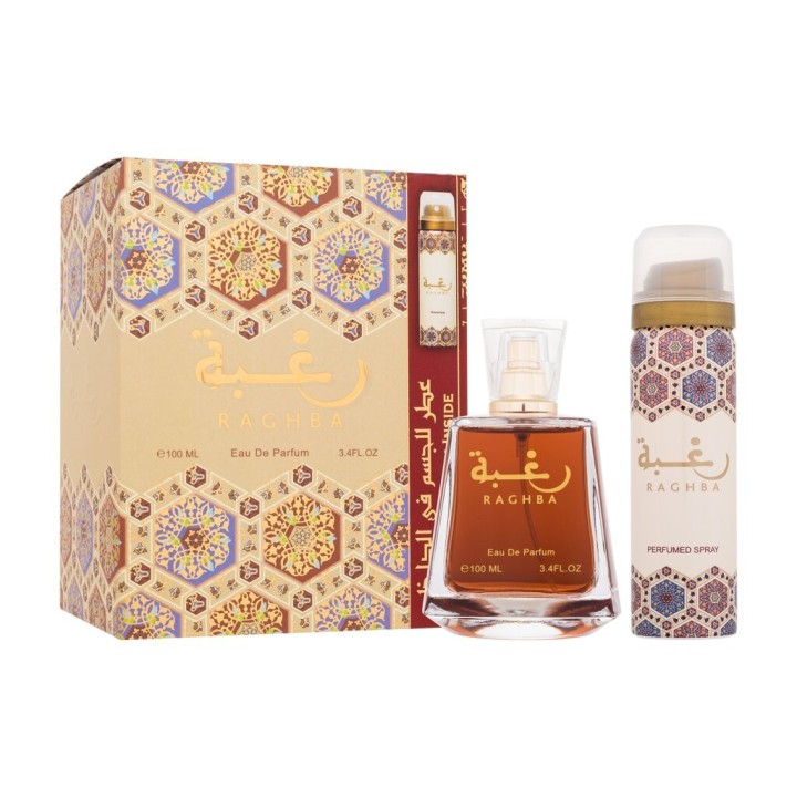 Lattafa Raghba – Parfumovaná voda unisex darčekový set