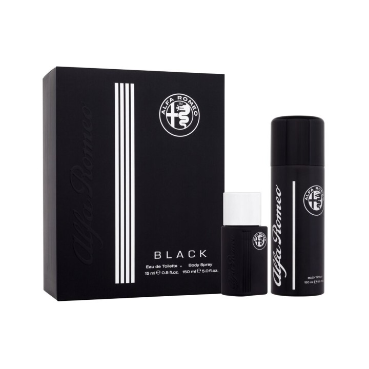 Alfa Romeo Black – Toaletná voda pre mužov 15 ml darčekový set