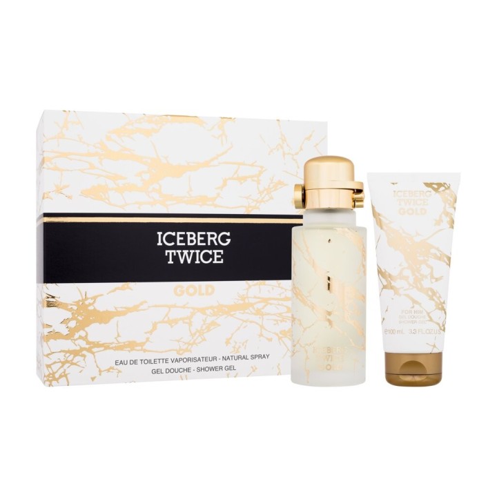 Iceberg Twice Gold – Toaletná voda pre mužov 125 ml darčekový set