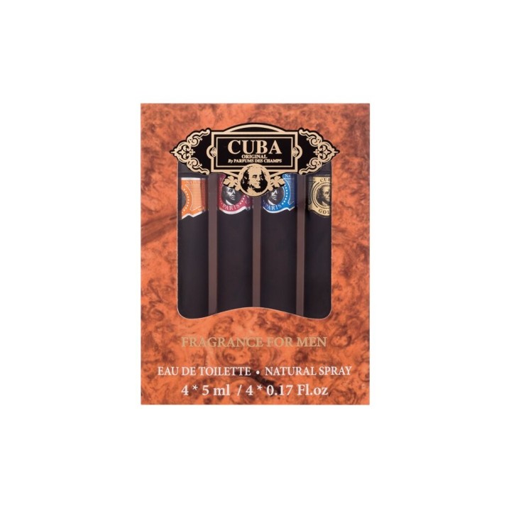 Cuba Set Miniatures – Toaletná voda pre mužov 5 ml darčekový set