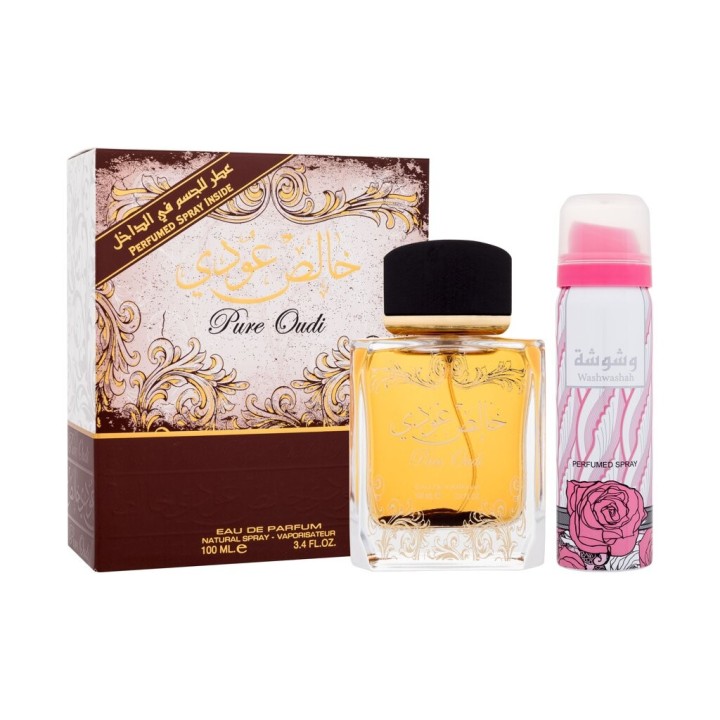 Lattafa Pure Oudi – Parfumovaná voda unisex 100 ml darčekový set