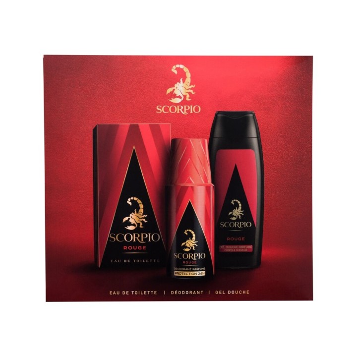 Scorpio Rouge – Toaletná voda pre mužov 75 ml darčekový set