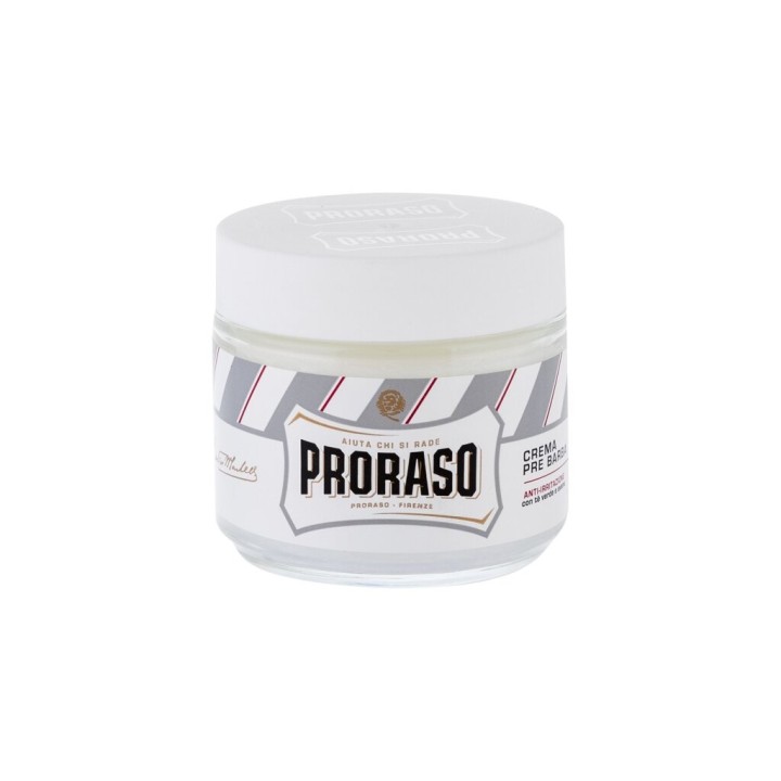 PRORASO White Pre-Shave Cream – Prípravok pred holením pre mužov