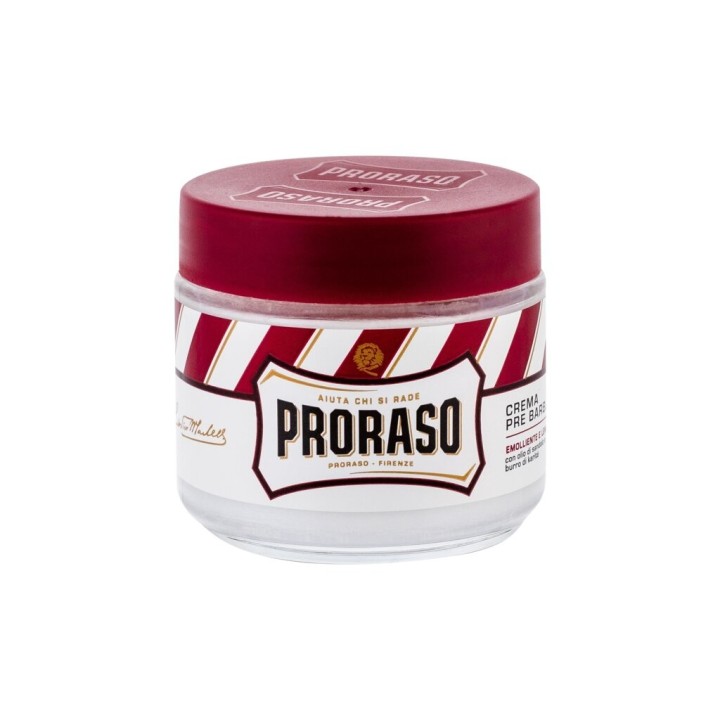 PRORASO Red Pre-Shave Cream – Prípravok pred holením pre mužov