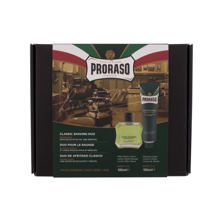 PRORASO Green Classic Shaving Duo – Voda po holení pre mužov…